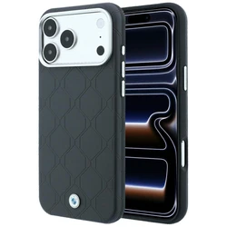 BMW Sign Deboss Quilted Metal Logo MagSafe Apple iPhone 18 Pro / 17 Pro anthracite