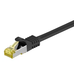 Καλώδιο Δικτύου Goobay 91572, Cat 7 S/Ftp, Copper, 10Gbps, 0.25M, Μαύρο