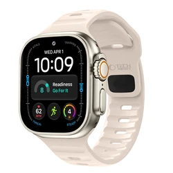 Tech-Protect Silicone Line Apple Watch 8 / 9 / 10 / 11 / 12 / SE / Ultra 44/45/46/49 mm Stone