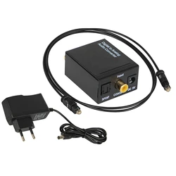 Default Brand Toslink Coaxial to 2x RCA and Jack Converter with Power Supply