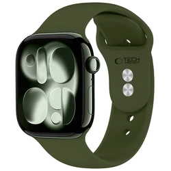 Tech-Protect Silicone Apple Watch 8 / 9 / 10 / 11 / 12 / SE / Ultra 44/45/46/49 mm Olive Green