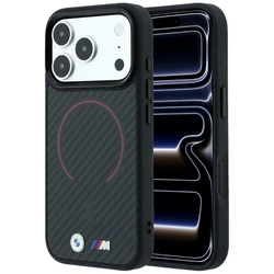 BMW M Kevlar Red Print Ring Metal Logo MagSafe Apple iPhone 18 Pro / 17 Pro black