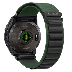Tech-Protect Nylon Pro for Garmin Fenix 5x / 5x Plus / 6x / 6x Pro / 7x / 8 / 8 Pro / 9 / 9 Pro 51 mm Green/black