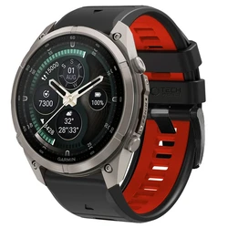 Tech-Protect Iconband Pro for Garmin Fenix 5x / 5x Plus / 6x / 6x Pro / 7x / 8 / 8 Pro / 9 / 9 Pro 51 mm Black/red