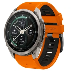 Tech-Protect Iconband Pro for Garmin Fenix 5x / 5x Plus / 6x / 6x Pro / 7x / 8 / 8 Pro / 9 / 9 Pro 51 mm Orange/black