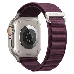 Tech-Protect Nylon Pro Apple Watch 8 / 9 / 10 / 11 / 12 / SE / Ultra 44/45/46/49 mm Deep Burgundy