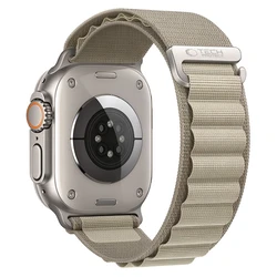 Tech-Protect Nylon Pro Apple Watch 8 / 9 / 10 / 11 / 12 / SE / Ultra 44/45/46/49 mm Titanium/olive
