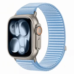 Tech-Protect Nylonloop Apple Watch 8 / 9 / 10 / 11 / 12 / SE 40/41/42 mm Baby Blue