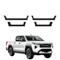 GrizzGlass HeavyDuty Black Door Sill Protective Film Toyota Hilux (2026) [4in1]
