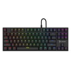 Gaming Πληκτρολόγιο Ενσύρματο Savio Rgb Tempest X2 Outemu Blue