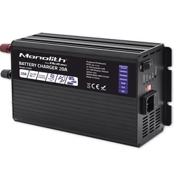 Φορτιστής Μπαταρίας Qoltec for LiFePO4 AGM GEL SLA batteries 20A