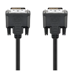 Καλώδιο DVI-D Goobay 24+1 93573, 30AWG, Full HD, 1.8m, μαύρο