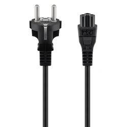 Καλώδιο Τροφοδοσίας Goobay 93586, 0.75mm², 1.8m, μαύρο