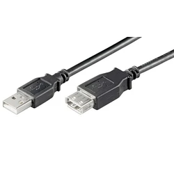 Καλώδιο Προέκτασης Usb Goobay 93599 Αρσενικό Σε Θηλυκό 1.8m Μαύρο