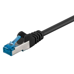 Καλώδιο Δικτύου Goobay 93685, Cat 6A S/Ftp, 500Mhz, Copper, 1M, Μαύρο
