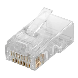 Βύσμα Δικτύου Goobay RJ45 93828, CAT 6 Utp, Διάφανο, 10τμχ