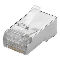 Βύσματα Δικτύου Goobay Rj45 93829, Cat 6 Stp, Μεταλλικό, 10Τμχ