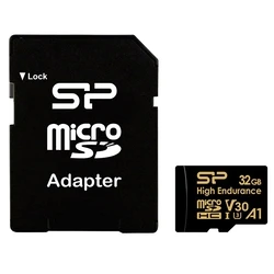 Κάρτα Μνήμης microSD Silicon Power High Endurance 32gb V30 Uhs-1 U3 A1 24/7 + Adapter microSD-Sd