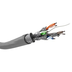 Καλώδιο Δικτύου Goobay 93954, CAT 6 S/FTP (PiMF), CCA, 100m, γκρι