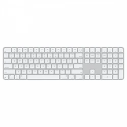 Ασύρματο Πληκτρολόγιο Apple Magic with Touch ID - US English - White Keys