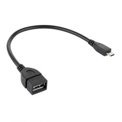Αντάπτορας USB Cabletech OTG USB - microUSB 20cm Μαύρο