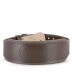 Ζώνη Άρσης Βαρών Amila Δερμάτινη Καφέ A Quality M