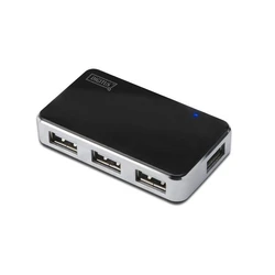 USB Hub Digitus USB 2.0 Black 4 Θυρών