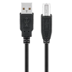 Καλώδιο USB Goobay σε USB Type B 95129, 0.25m, 480Mbps, μαύρο