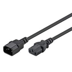 Καλώδιο Τροφοδοσίας Goobay προέκτασης 95287, 1mm², 3m, μαύρο