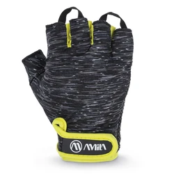 AMILA PE Lycra Weightlifting Gloves L - Black / Yellow