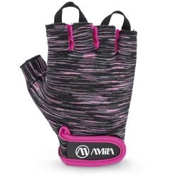 AMILA PE Lycra Weightlifting Gloves XS - Black / Pink