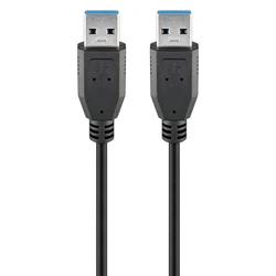 Καλώδιο USB Goobay 3.0 95717, 5 Gbps, 1M, Μαύρο