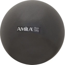 Μπάλα Pilates Amila 19cm, Μαύρη, σε κουτί