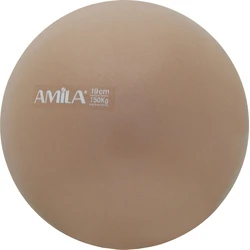 Μπάλα Pilates Amila 19cm, Χρυσή, bulk
