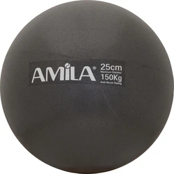 Μπάλα Pilates, Amila 25cm, Μαύρη, bulk