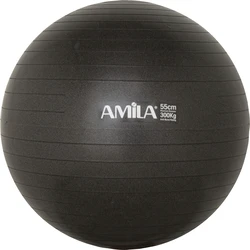 Μπάλα Γυμναστικής Amila Gymball 55cm Μαύρη