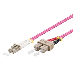 GOOBAY καλώδιο οπτικής ίνας LC UPC σε SC UPC 95945 Multimode OM4 3m βιολετί