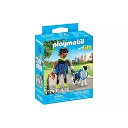 Playmobil My Life 71740 Jogger with Border Collie