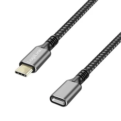 Καλώδιο USB Logilink 3.2 Gen2 Type-C to USB-C/F, PD, 1m