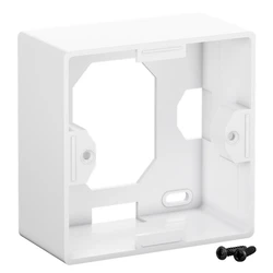 Ηλεκτρολογικό Κουτί Goobay οπίσθιο 96502 για πρίζα τοίχου Keystone, λευκό