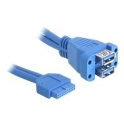 Καλώδιο USB DeLock USB 3.0 pin header - internal to external - 19-pin USB 3.0 head to USB type A - 45 cm