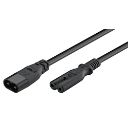 Καλώδιο Τροφοδοσίας Goobay προέκτασης 97201, 2x 0.75mm², 2m, μαύρο