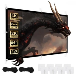 Οθόνη Προβολής Projector Maclean 84" 175x131cm, MC-166