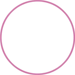 Hula Hoop AMILA HQ 60cm - Ø19mm - 230g, Pink