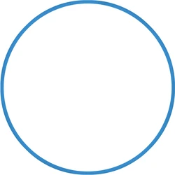 Hula Hoop AMILA HQ 70cm - 19mm - 280g, Blue