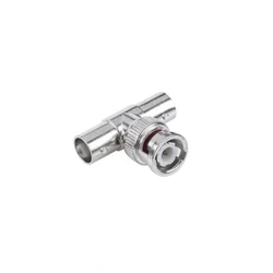 Default BNC Adapter T Connector 1x BNC Male to 2x BNC Female 75 Ohm