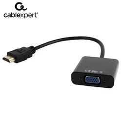 Αντάπτορας HDMI Cablexpert to VGA and Audio Single PORTBlack