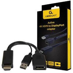 Αντάπτορας HDMI Cablexpert ACTIVE 4K to DisplayPort Black