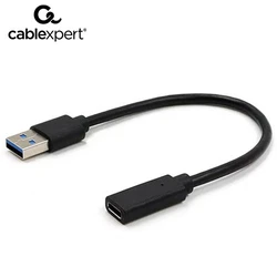 Αντάπτορας USB Cablexpert USB3.1 AM to Type-C Female 10CM Black