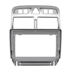 VenCore 3550-0655S - 9" Fascia Front Panel for Peugeot 307 2002-2008 with Wiring & CANbus Box - Silver